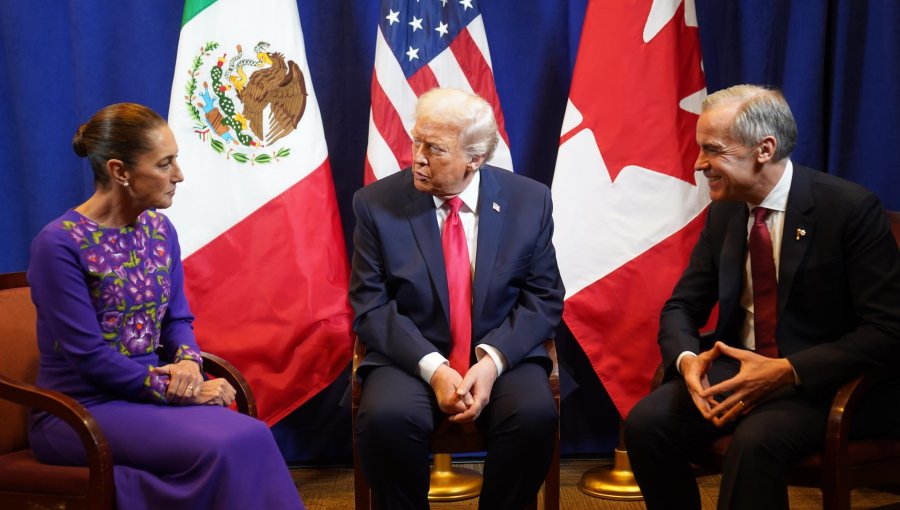 Sheinbaum califica como “excelente” su primer encuentro con Trump y Carney en Washington