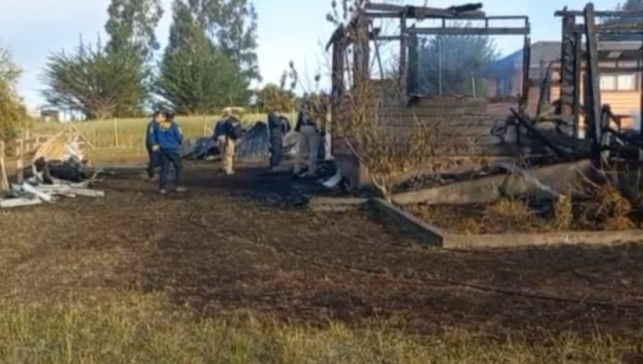 Ataque incendiario destruye vivienda deshabitada en Cañete y la Resistencia Mapuche Lafkenche se adjudica el hecho