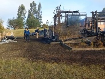 Ataque incendiario destruye vivienda deshabitada en Cañete y RML se adjudica el hecho