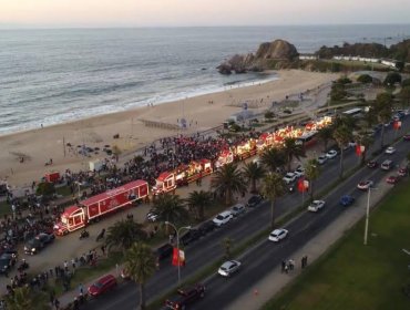 Caravana Navideña llenará de magia el borde costero de Viña del Mar durante este jueves