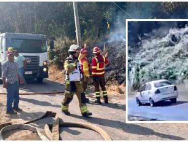 En prisión preventiva quedó bombero formalizado por la autoría de un incendio forestal que arrasó con 4 hectáreas en La Cruz