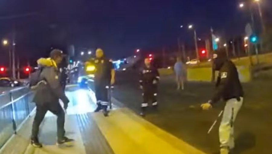 Inspector municipal de Independencia fue agredido con un cuchillo en la cabeza en plena vía pública