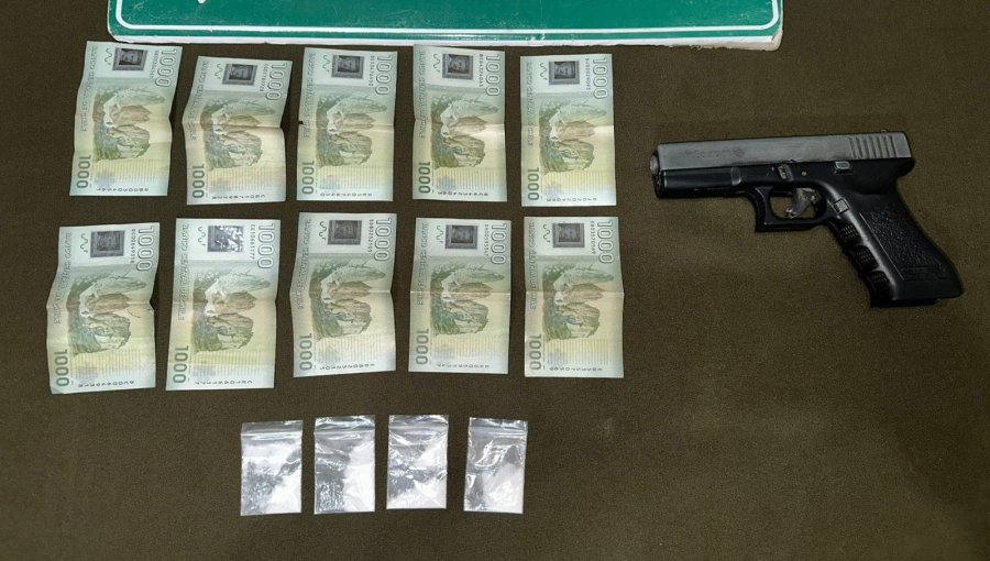 Adolescente de 16 años fue detenido luego de ser sorprendido portando un arma de fuego en la parte alta de Viña del Mar