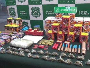 Desarticulan red de venta ilegal de fuegos artificiales a través de Marketplace