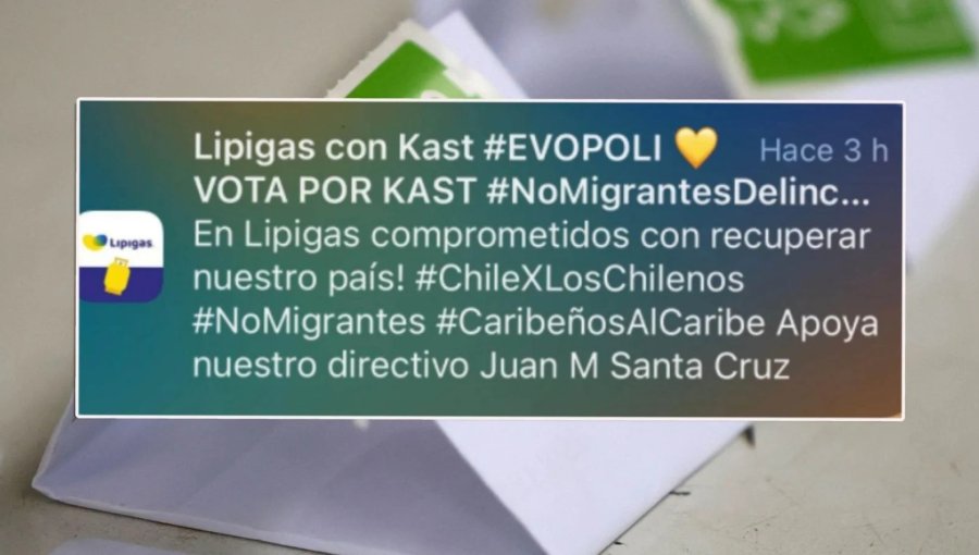 Lipigas atribuye envío de mensajes en favor de Kast a "acceso no autorizado" a su aplicación: "Lamentamos lo ocurrido"