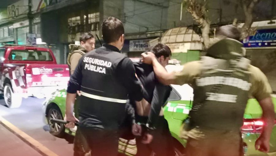 Capturan in fraganti a sujeto que había ingresado a robar a feria artesanal de La Calera
