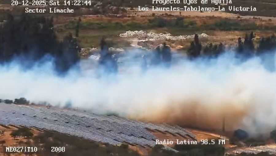 Incendio forestal en Tabolango genera peligro de propagación a viviendas
