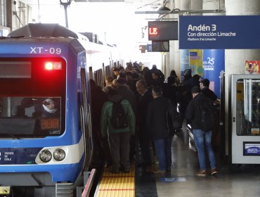 Tren Limache–Puerto tendrá servicios reforzados durante Navidad y Año Nuevo