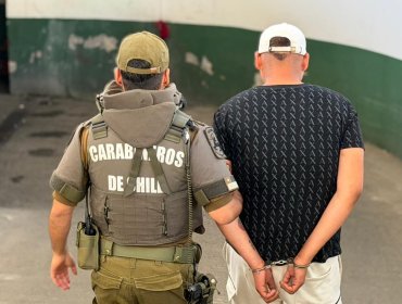 Con drogas en su poder capturan a peligroso delincuente que mantenía una orden de detención vigente en la comuna de Valparaíso