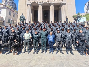 60 gendarmes recién egresados de la escuela institucional reforzarán la seguridad en cárceles de la región de Valparaíso