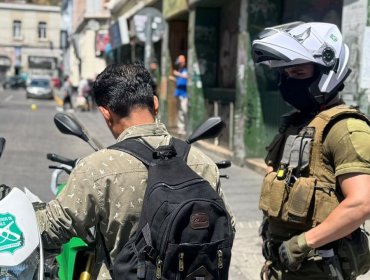 Operativo del plan «Calles sin Violencia» en Valparaíso deja 7 detenidos en Barrio Puerto