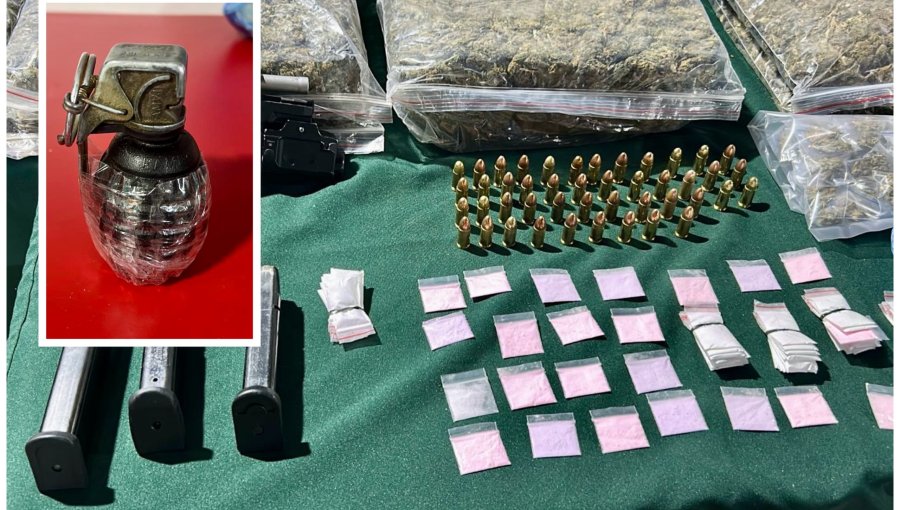 Detienen a tres venezolanos con 56 kilos de marihuana y armas en su poder: hasta una granada tenían en su casa en El Bosque