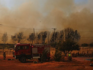 Senapred solicita evacuación preventiva por avance de incendio en Maule