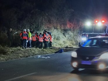Fatal accidente en Ruta Las Palmas deja un fallecido y dos heridos graves en la noche de Navidad