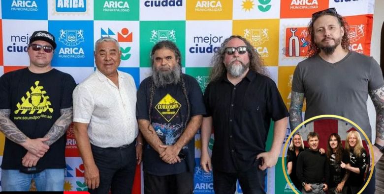 Alcalde de Arica promete festival de metal tras recibir a “Nuclear”, teloneros de Iron Maiden