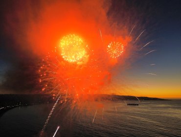 Este viernes se llevó a cabo el ensayo del espectáculo pirotécnico para recibir el Año Nuevo en Viña del Mar