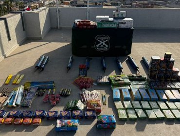 Detienen a boliviano que fue ser sorprendido con más de 12 mil unidades de fuegos de artificio en Alto Hospicio