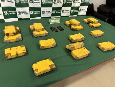 OS7 de Carabineros evitó el ingreso de más de 20 kilos de cocaína a la región de Coquimbo