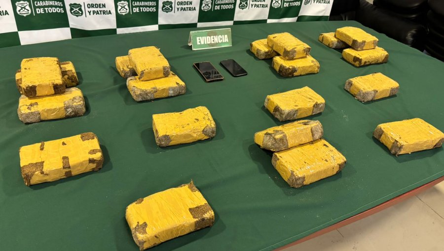 OS7 de Carabineros evitó el ingreso de más de 20 kilos de cocaína a la región de Coquimbo