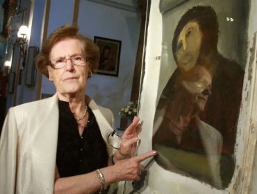Fallece la española que ganó fama mundial por su fallida restauración del fresco del Ecce Homo