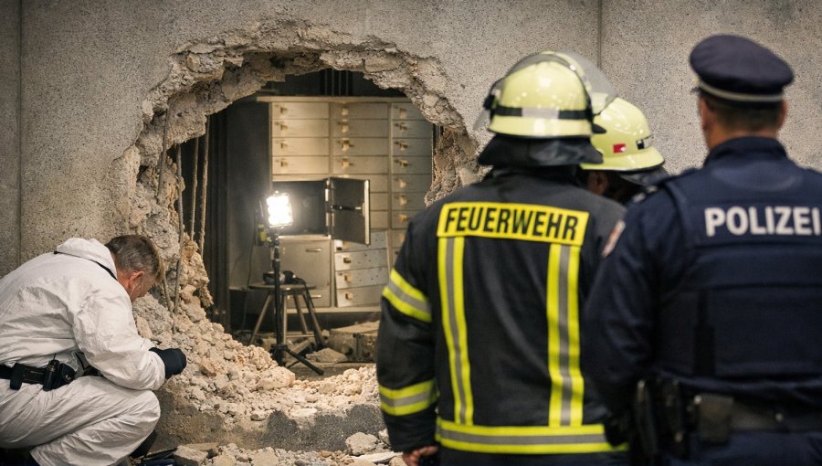 Delincuentes roban 30 millones de euros desde la bóveda de un banco en Alemania