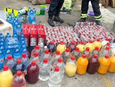 Decomisan gran cantidad de alcohol que iba a ser vendido en la noche de Año Nuevo en Viña del Mar
