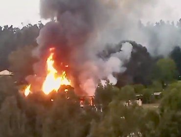 Conocida discoteque y restaurante de Algarrobo fueron arrasados por incendio que fue antecedido por violenta explosión