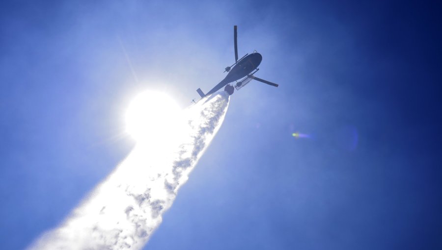 Evacúan sector Panitao Bajo tras incendio forestal en Puerto Montt