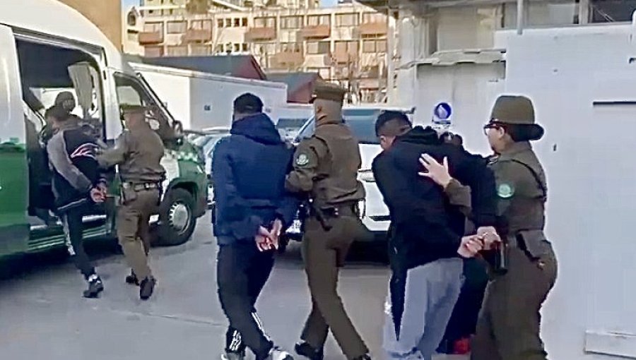 Robo con violencia en el borde costero de Viña del Mar deja cuatro sujetos detenidos