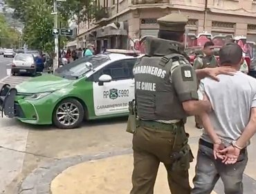 Hombre que acababa de salir de la cárcel fue detenido por robarle $500.000 a una mujer en el plan de Valparaíso