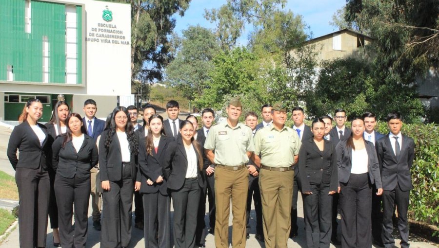24 jóvenes de la región de Valparaíso fueron seleccionados para iniciar su curso de formación en Carabineros de Chile