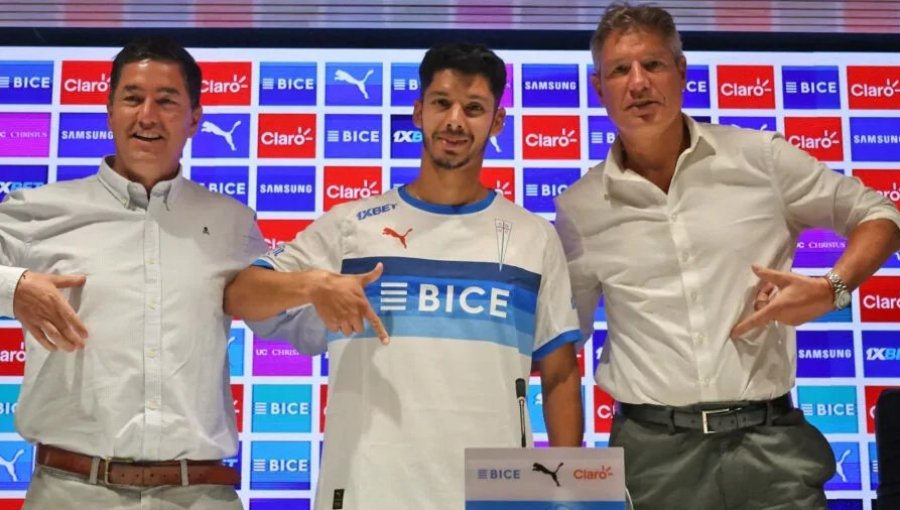 Jimmy Martínez remarca en su presentación como nuevo jugador de la UC que llega "en un gran momento personal"