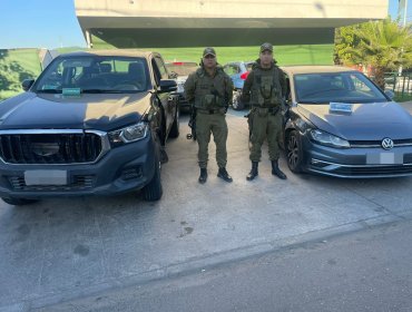 Dos delincuentes fueron detenidos en Lampa tras robar automóviles en Cachagua