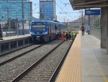 Atropello en estación El Salto mantiene detenido el servicio de Metro Valparaíso: EFE afirma que persona "se precipitó a las vías"
