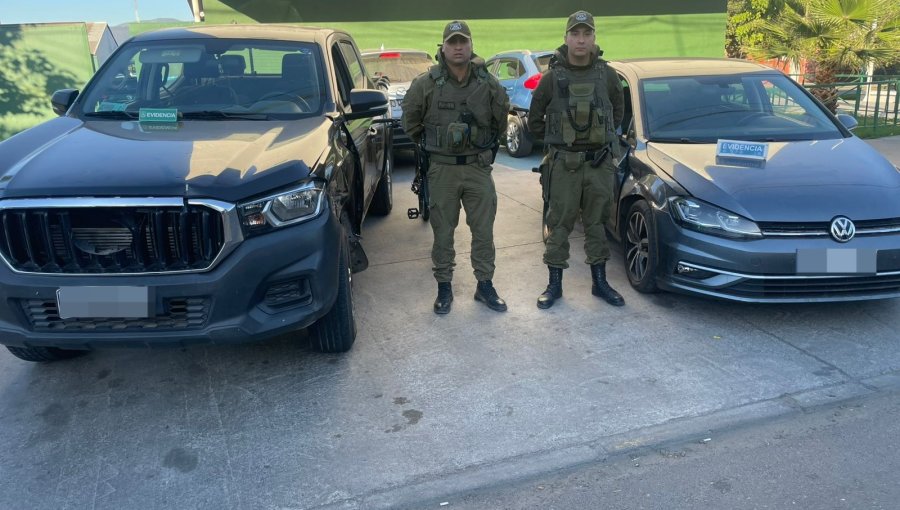 Dos delincuentes fueron detenidos en Lampa tras robar automóviles en Cachagua
