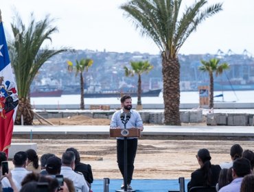 Boric destacó que el Parque Barón será “un epicentro de vida" para Valparaíso: obra presenta un 70% de avance en su primera etapa