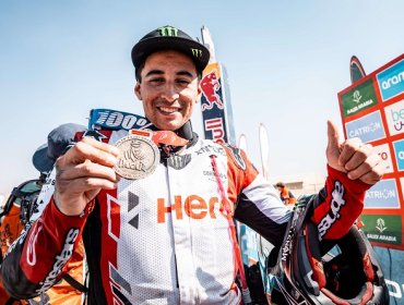 Rally Dakar: José Ignacio Cornejo remata segundo en la quinta etapa y acecha el podio en las motos