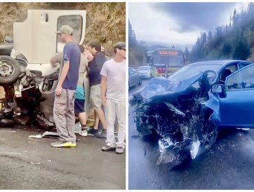 Vehículo termina volcado tras protagonizar violenta colisión en ruta Las Palmas de Viña