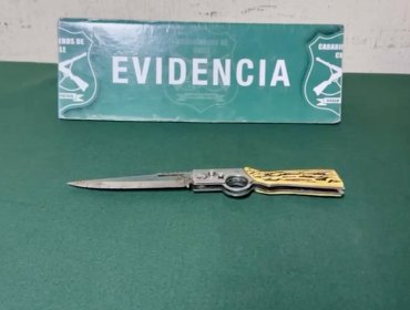 Sujeto liberado hace días fue nuevamente detenido en Valparaíso: amenazó con cuchillo a trabajadores en el Barrio Puerto