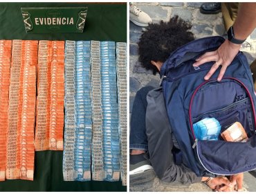 Detienen a extranjero que minutos antes había robado millonaria suma a adulto mayor en la salida de un céntrico banco de Valparaíso