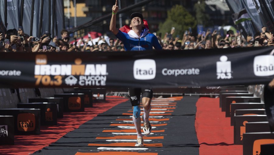 Diego Moya rompe récord y devuelve a Chile el triunfo en el Ironman de Pucón