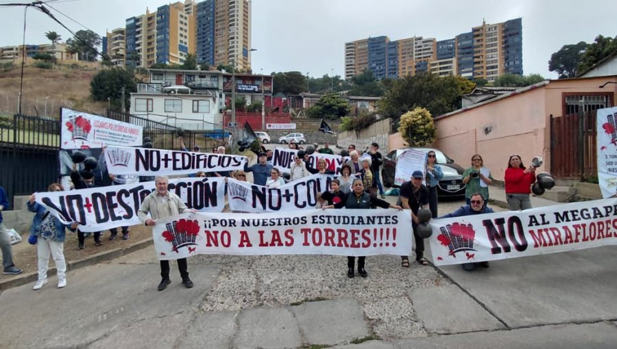 Viñamarinos en pie de guerra con proyecto inmobiliario: se manifestaron y acudieron a Comisión Interamericana de DD.HH.