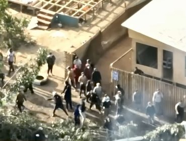 “Te vamos a quitar la cámara”: equipo periodístico es amenazado en plena cobertura del desalojo de megatoma en San Antonio