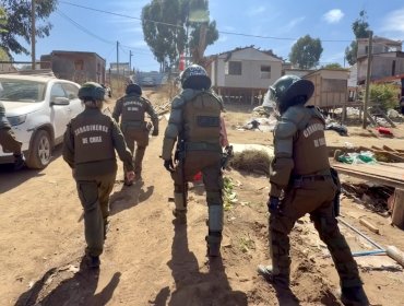 Por hechos asociados a barricadas, detienen a las primeras tres personas en el desalojo de la megatoma de San Antonio