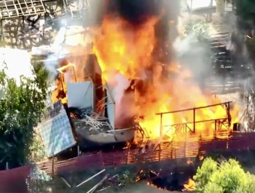 Barricada fuera de control habría provocado incendio de casa en la megatoma de San Antonio: también acusan quema de cerros