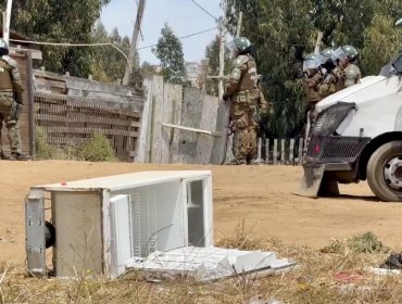 Carabinero fue herido de bala durante el desalojo de la megatoma de San Antonio