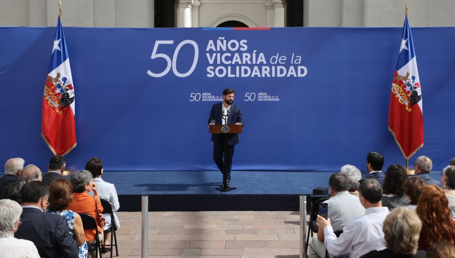 Presidente Boric encabezó la conmemoración de los 50 años de la Vicaría de la Solidaridad en La Moneda