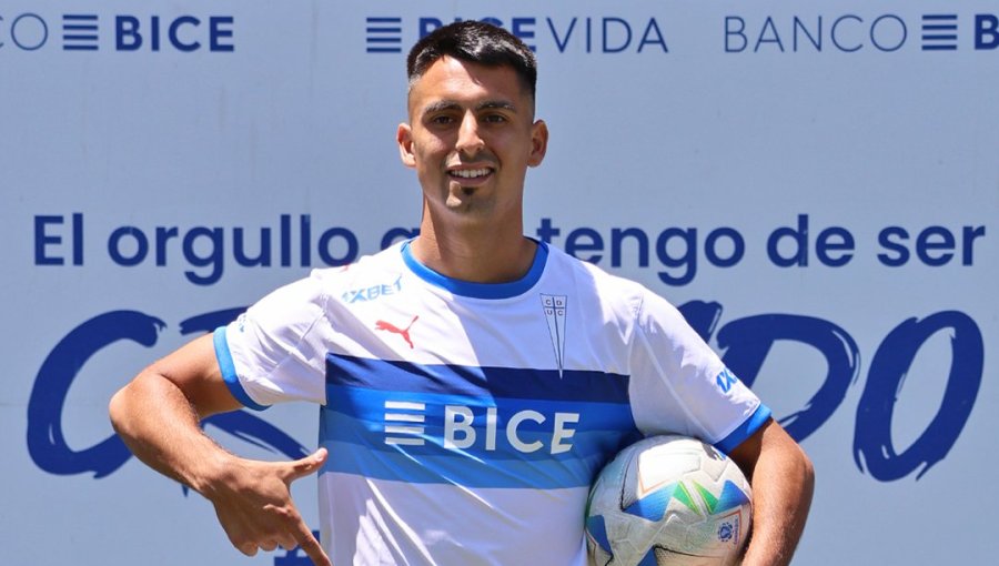 Juan Ignacio Díaz en su presentación como refuerzo de la UC: "Es un club que me seducía desde que vine a Chile"