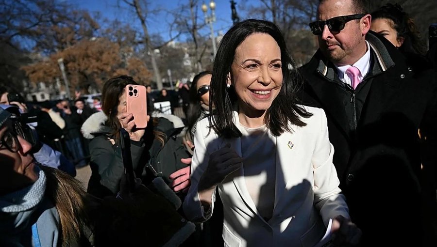 Machado afirma tras reunirse con Trump que "contamos con él para la libertad de Venezuela"