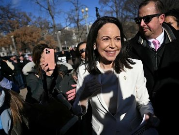 Machado afirma tras reunirse con Trump que "contamos con él para la libertad de Venezuela"